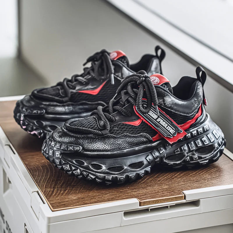 Men's Casual Shoes – Breathable Mesh – Thick Sole | KIMLUD