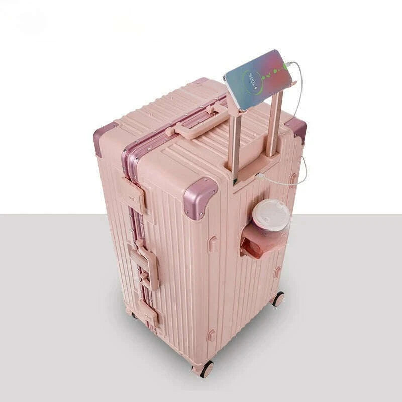 luggage-large-capacity-30-inch-multi-functional-suitcase-28-inch-aluminum-frame-trolley-case-26-inch-anti-drop-luggagekimlud-womens-fashion-34624096