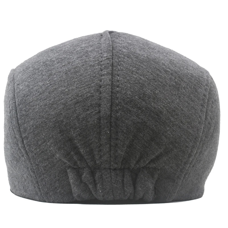 Retro Wool Cap Winter Classic Silhouette — Black | KIMLUD