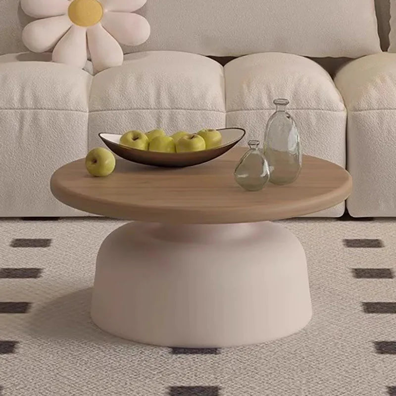 Nordic Wood Coffee Table With Storage — Natural Oak | KIMLUD