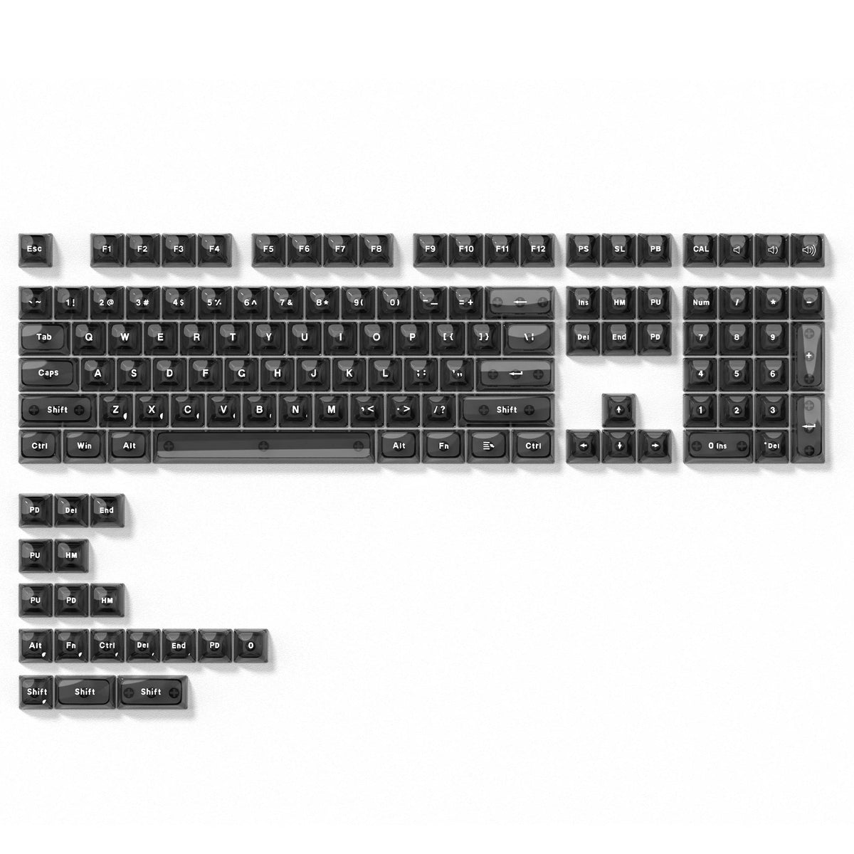 Keycap Set – Ice Cube – ASA Profile – Transparent | KIMLUD