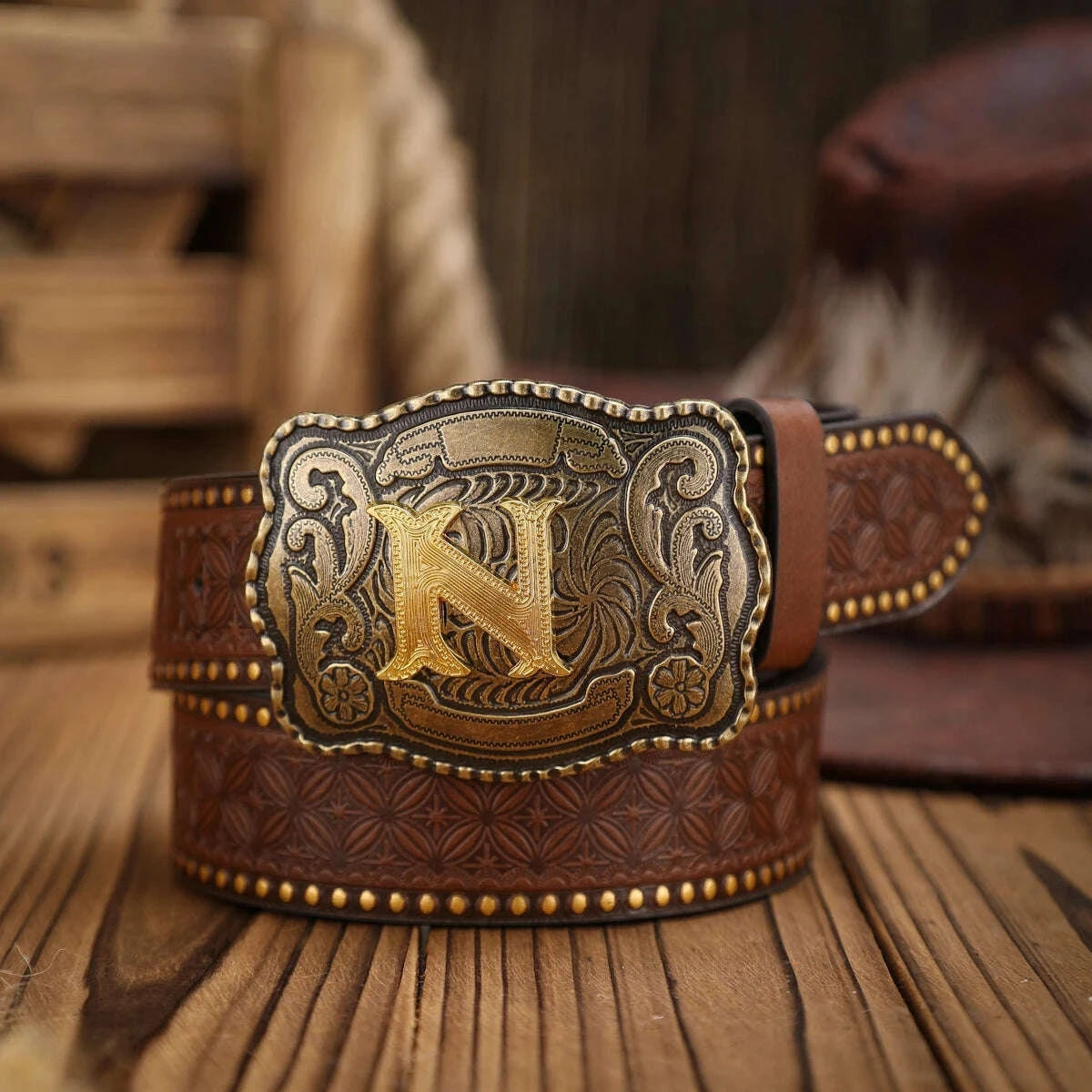 KIMLUD, A Western-style PU leather belt for both men and women, a classic and casual retro belt, KIMLUD Womens Clothes
