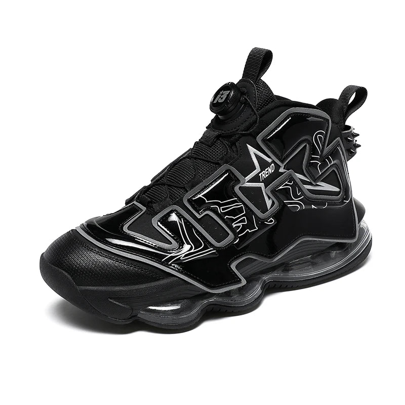 Chunky Sneakers Plus Size 45 Mens Designer Air Cushioned Basketball Shoes Fashion Casual Leather Height Increased Platform Shoes