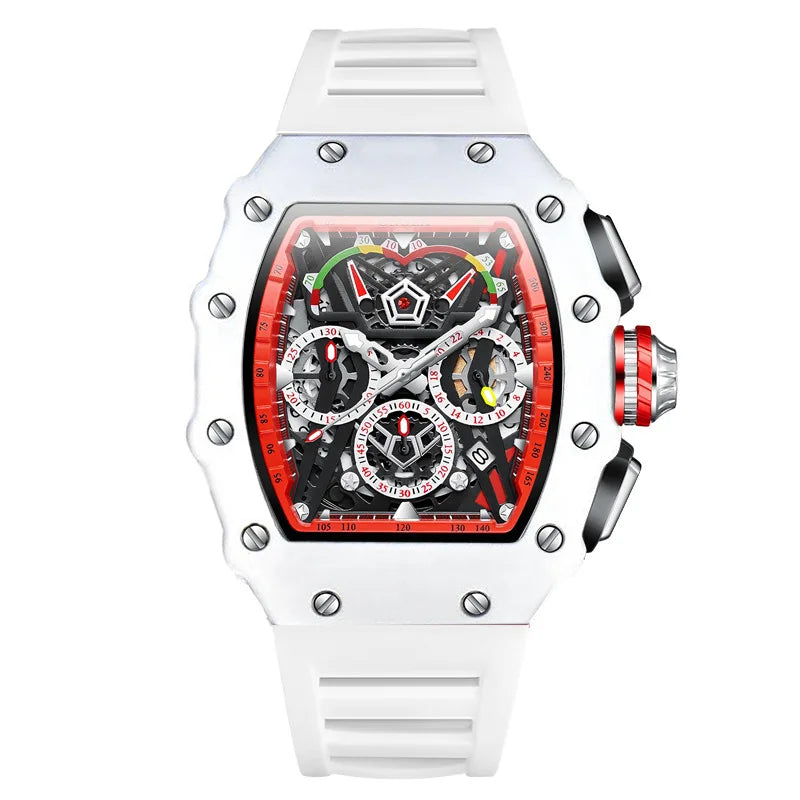 Sport Watch Quartz Chronograph Luminous — Black | KIMLUD