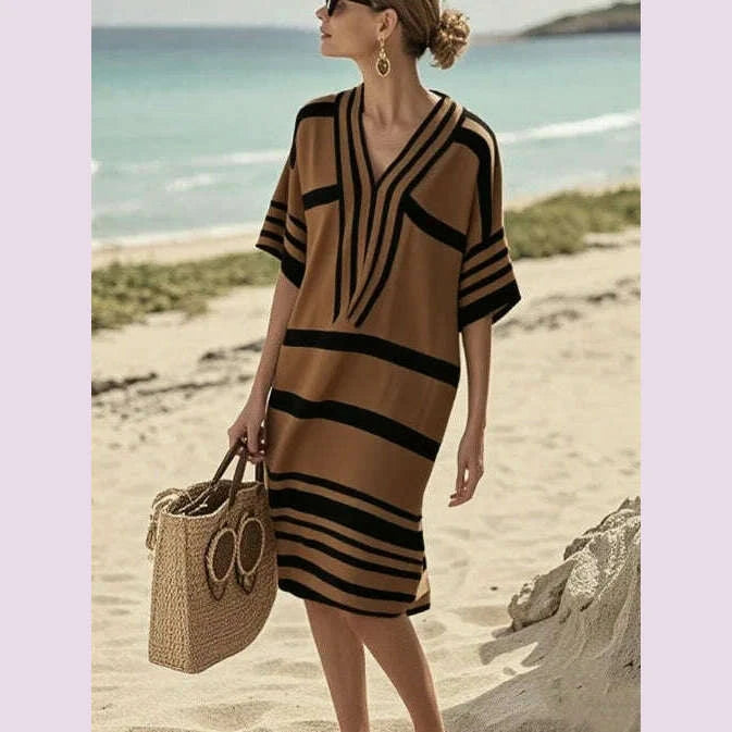 2025-new-vintage-stripe-print-midi-dress-summer-casual-short-sleeve-v-neck-vacation-dress-for-woman-spring-loose-commute-dresseskimlud-womens-fashion-34615455