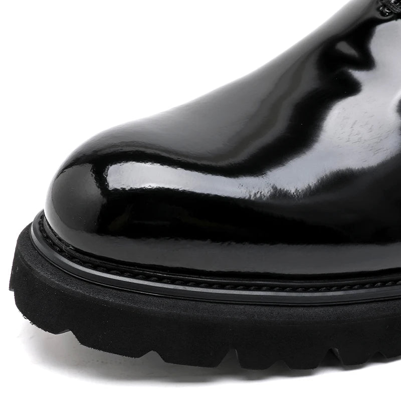 Men's Leather Shoes – Formal Business Style – Split Leather Upper | KIMLUD