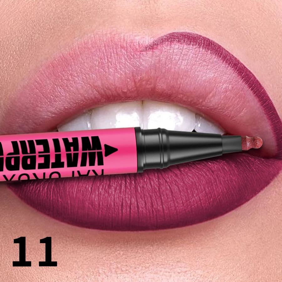 1PC Liquid Matte12-Color Lipliner Pencil Waterproof Plumping Stain Lipstick Natural Lip Liner Outline Lips Contour Makeup