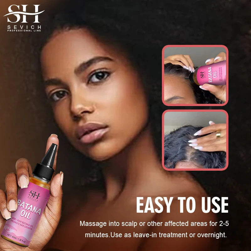 Batana Oil Hair Growth Treatment Set For Traction Alopecia And Breakage Prevention Hair Mask — Pink | KIMLUD