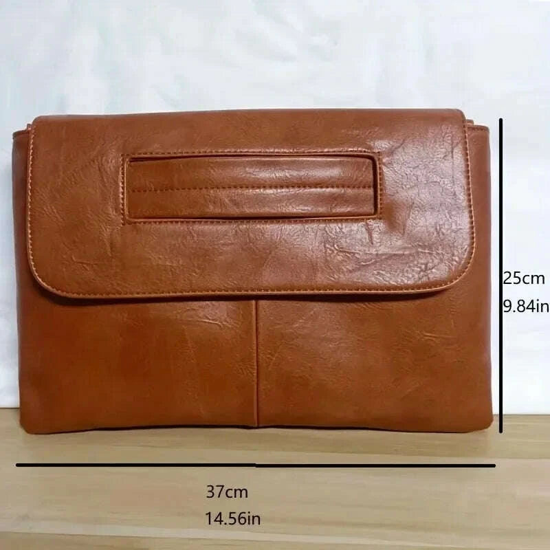 KIMLUD, Business Women's Wrist Clutches For PAD Fashion PU leather Crossbody Bags For Women Shoulder messenger Bag, KIMLUD Womens Clothes