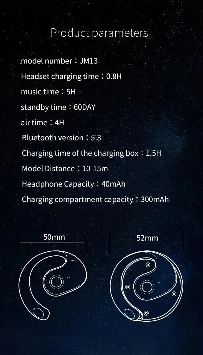 AI Translation Wireless Earbuds Real Time Language Translator 144 Languages HiFi Stereo Sound — Black | KIMLUD
