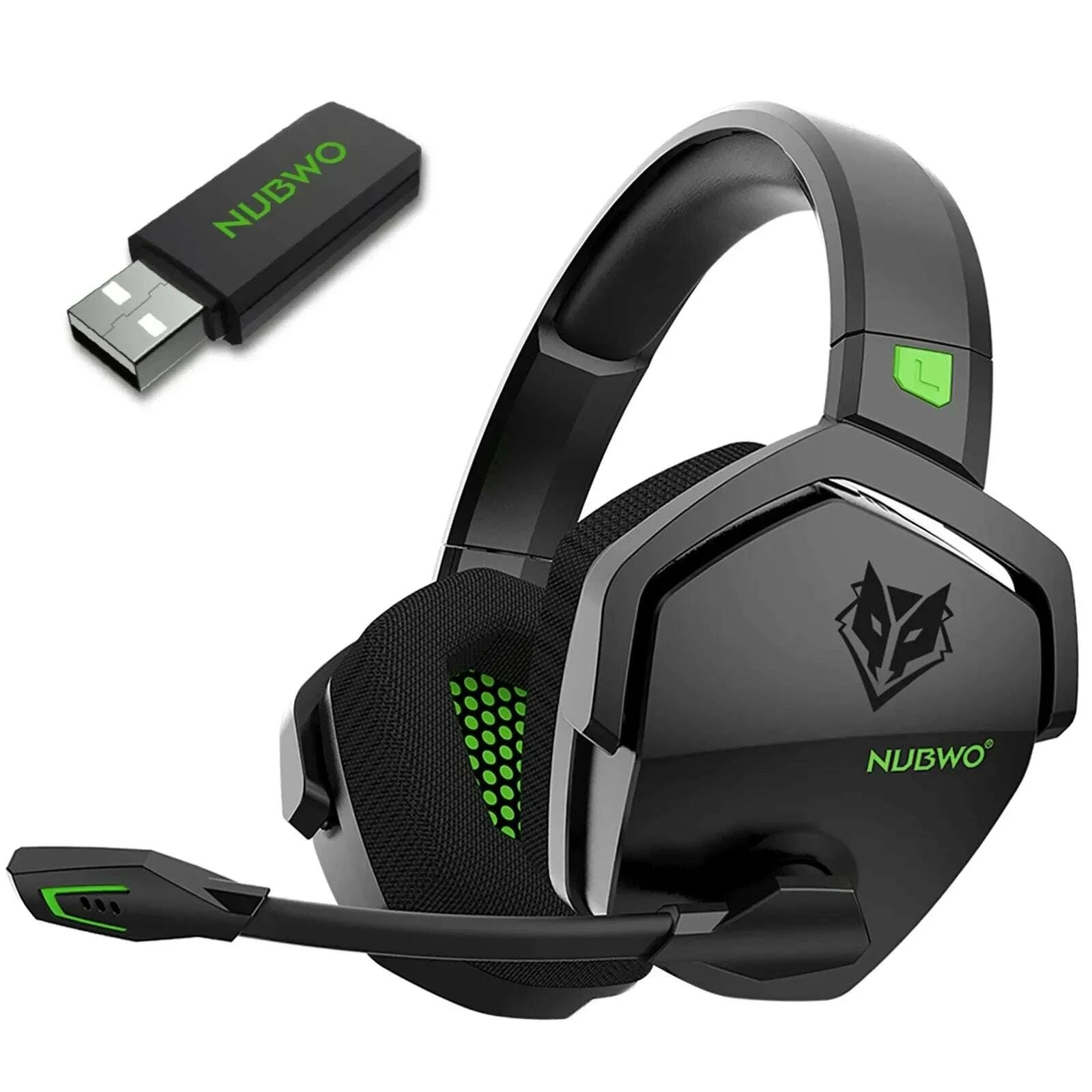 KIMLUD, NUBWO G06 Dual Wireless Gaming Headset with Microphone for PS5, PS4, PC, Mobile, Switch 2.4GHz Wireless Bluetooth Headphone, KIMLUD Womens Clothes