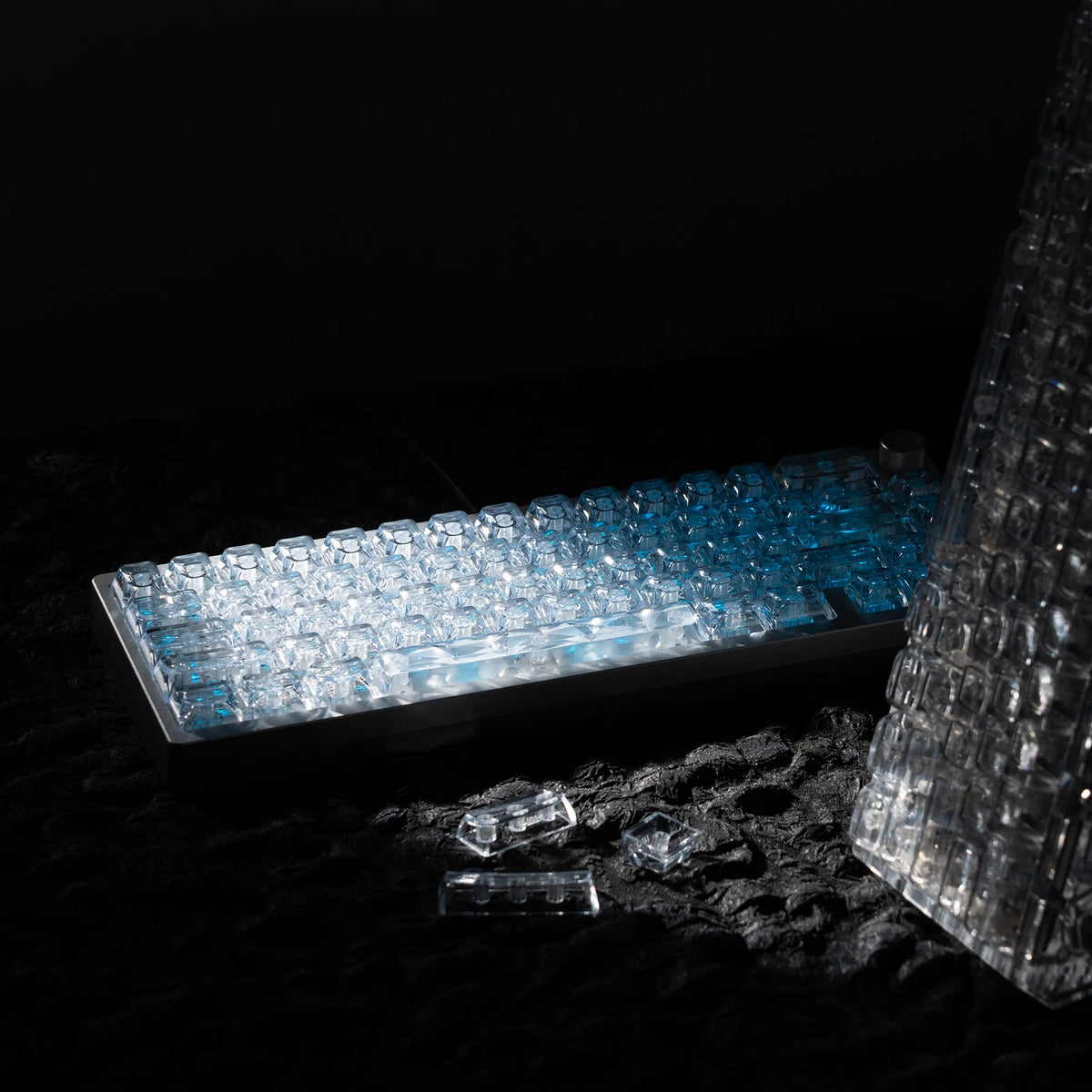 Keycap Set – Ice Cube – ASA Profile – Transparent | KIMLUD