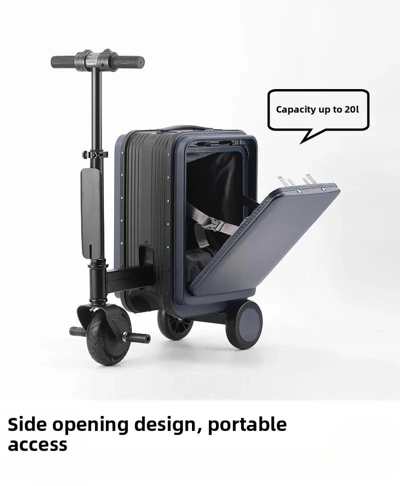 Nylon Suitcases Carry-On 20-Inch Trolley — Black | KIMLUD