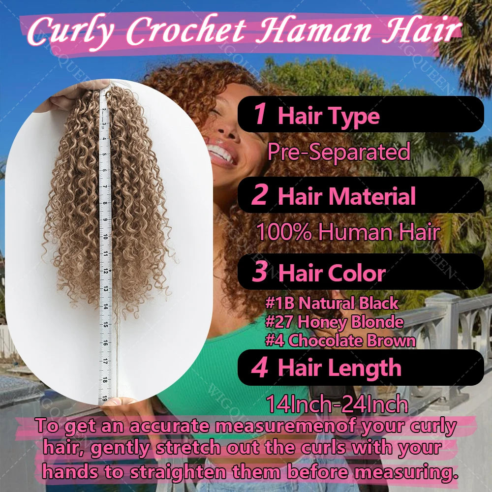 Small Spirals Crochet Hair Extensions For Braid — Honey Blonde | KIMLUD