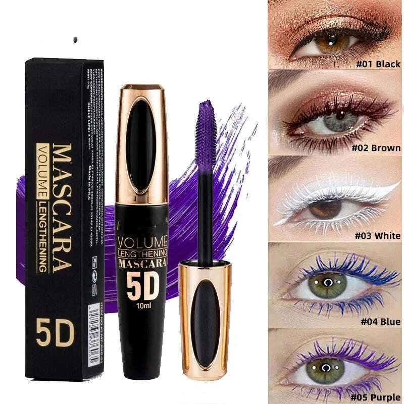 5d-mascara-makeup-waterproof-sweatproof-non-smudgy-slim-color-purple-blue-white-mascara-waterproof-cosmetics-kimlud-kimlud-33917757