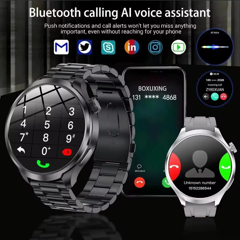 For HUAWEI Outdoor Sports Smart Watch Men 1.85" AMOLED Screen NFC GPS Compass Heart rate Waterproof Bluetooth Call SmartWatch