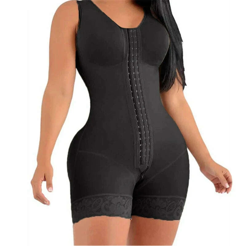 high-compression-fajas-colombiana-short-girdles-with-brooches-bust-for-daily-and-post-surgical-use-slimming-sheath-belly-womenkimlud-womens-clothes-35082438