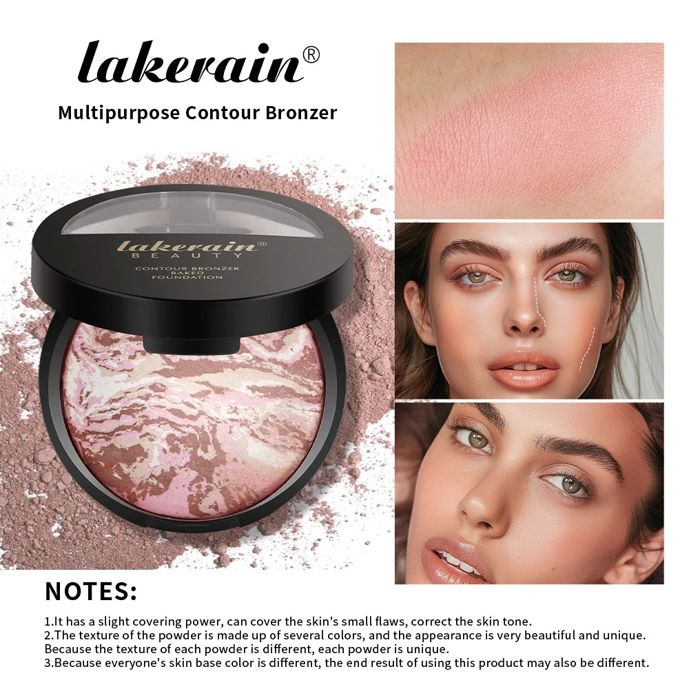 Baked Powder Palette Color Correcting Powder Foundation Balance & Brighten Coverage Semi Matte Natural Finish 1Piece 9g