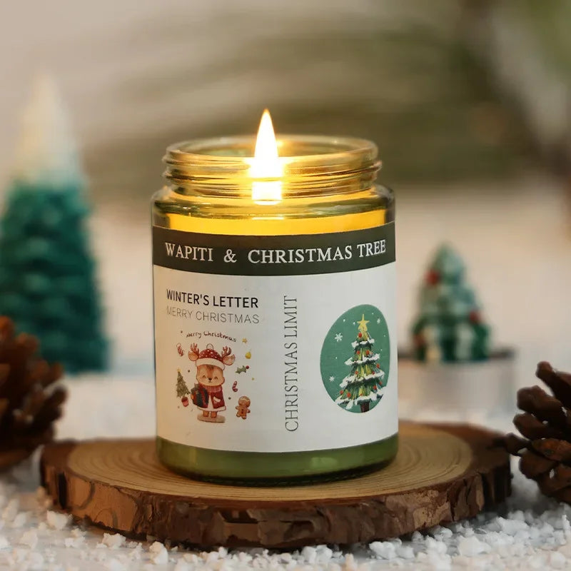 Emerald Glass Candle Scented Vanilla Freesia — Emerald Green | KIMLUD