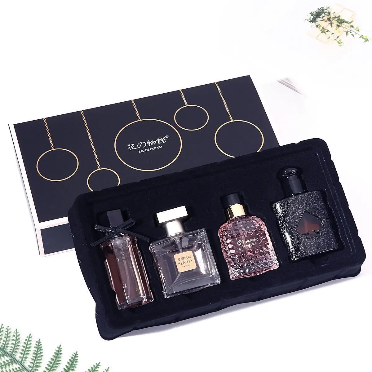 Elegant Floral Fragrance Gift Set — Clear | KIMLUD