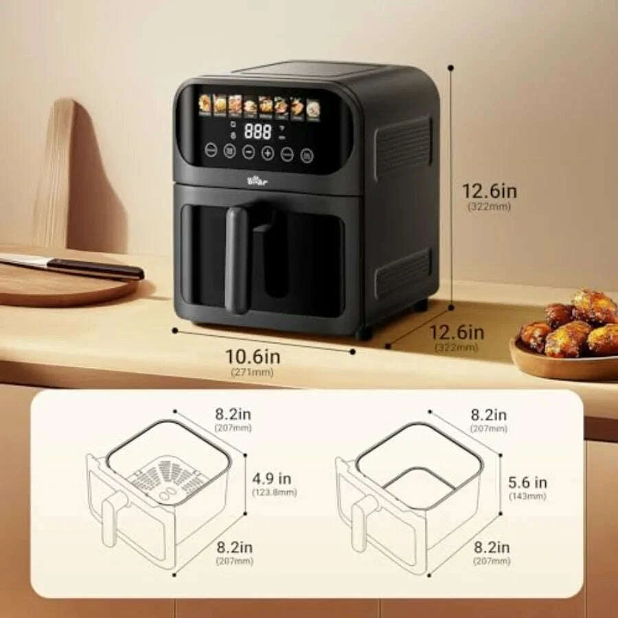 air-fryer-with-stainless-steel-construction-and-8-presets-for-rapid-family-meals-64qt-large-capacity-featuring-visible-windowkimludkimlud-35578605