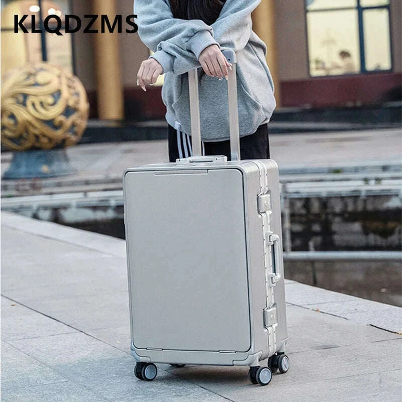 klqdzms-cabin-suitcase-travel-bag-202426-inch-boarding-box-aluminum-frame-trolley-case-front-opening-studen-laptop-luggagekimlud-womens-fashion-34612937