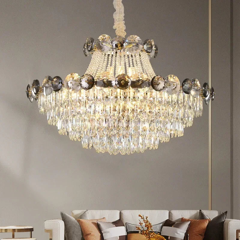 Crystal chandelier living room bedroom luxury modern minimalist villa decorative lamp 110V220V support customization