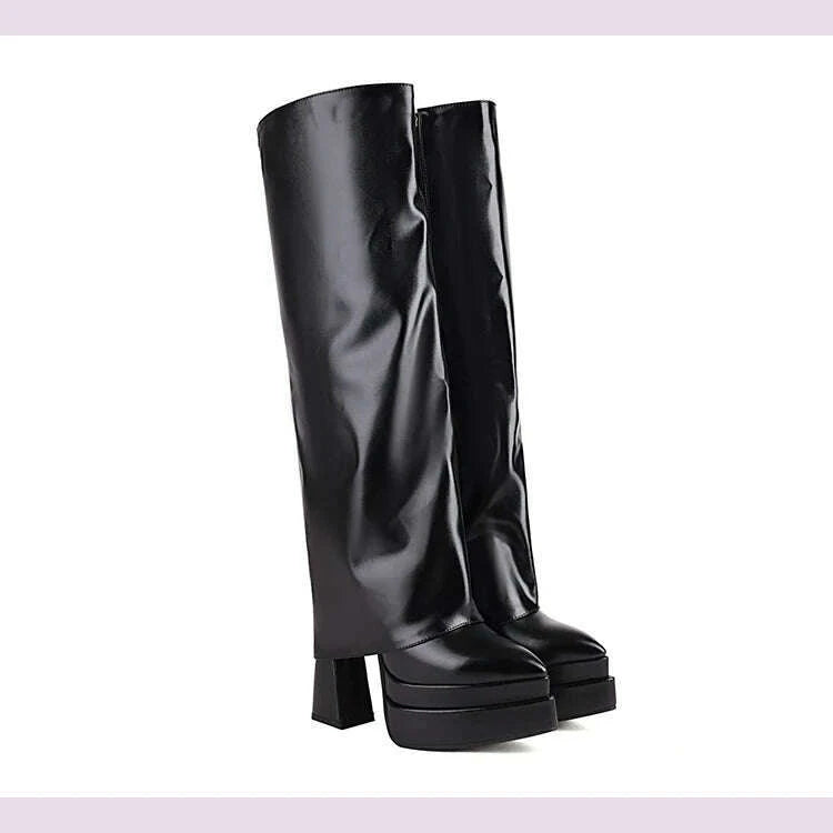 2024-pointed-toe-three-layer-waterproof-platform-ultra-high-profiled-thick-heel-fashion-catwalk-womens-boots-zipper-pants-shoeskimlud-womens-fashion-34622984