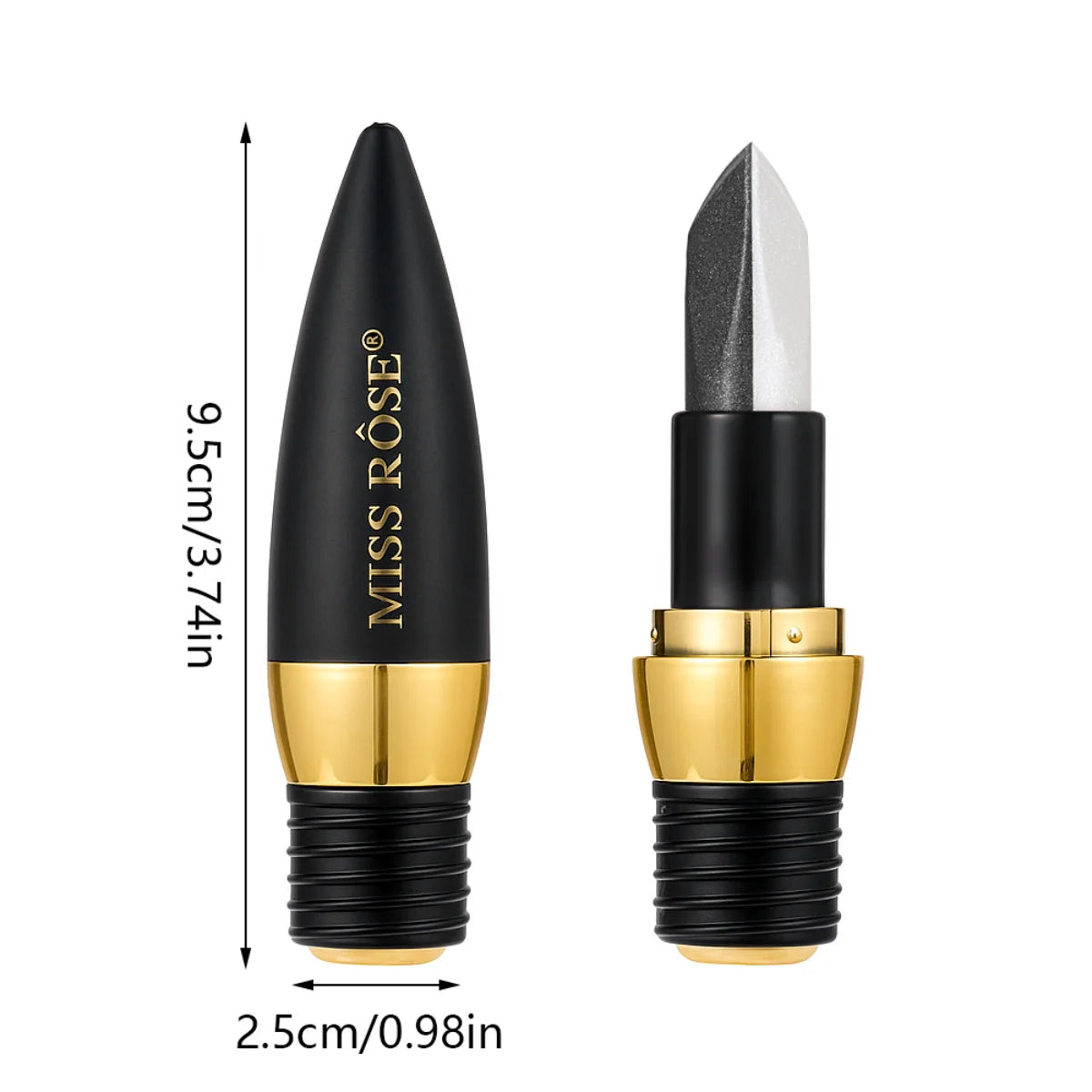 Glitter Eyeshadow Stick Duo Waterproof — Silver | KIMLUD