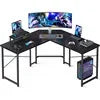 -Factory Furniture Wholesale Customization Large Cheap L-Shaped Simple Computer Desk With Shelf For Office Home