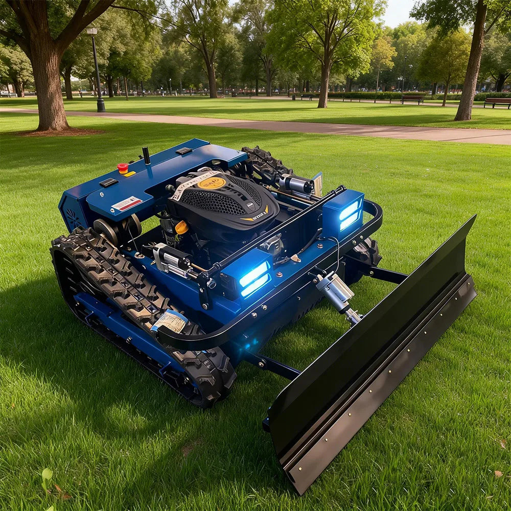 Remote Control Lawn Mower - Adjustable Height 20-150mm - 550mm Width | KIMLUD