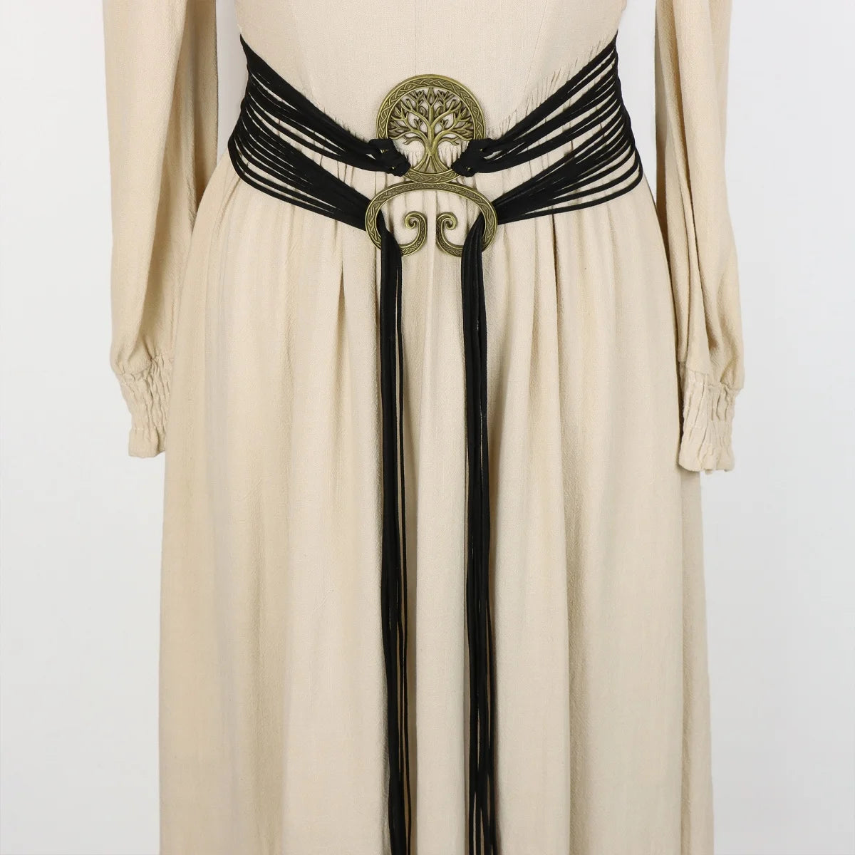 Belt – Nordic Witch Style Knotted Rope Waist Belt – PU | KIMLUD