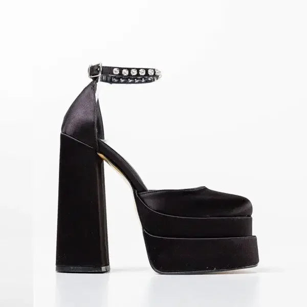 Round Toe Beige High Heels 2024 Basketball Platform Women's Shoes With Straps Sexy Pump 12cm Latest Buckle Casual Square Crossdr