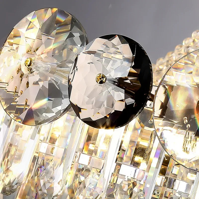 Crystal chandelier living room bedroom luxury modern minimalist villa decorative lamp 110V220V support customization