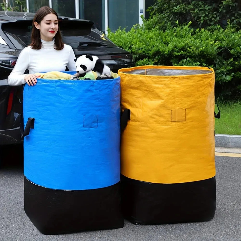 Oxford Heavy-Duty Storage Bag for Clothes — Black | KIMLUD