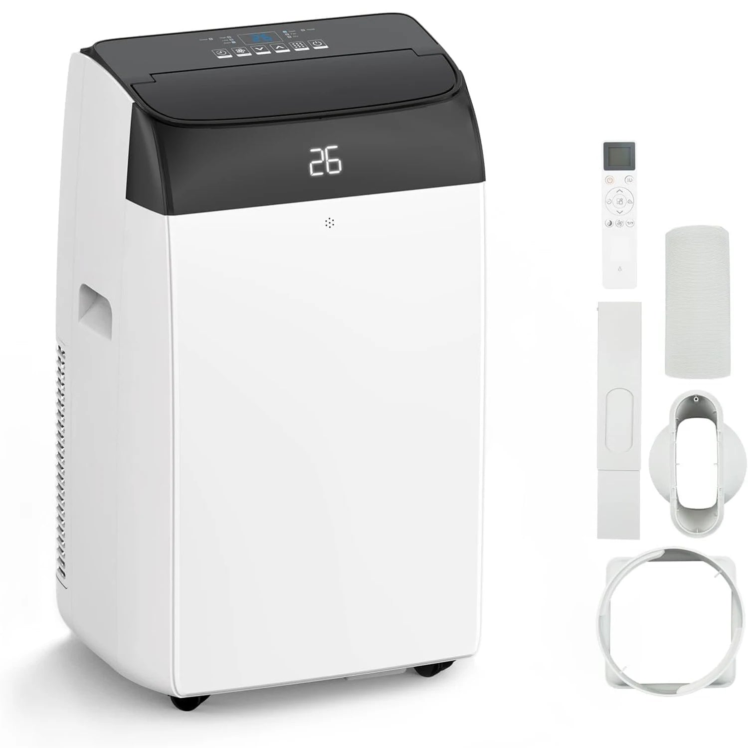 Portable Conditioner 10000-BTU 4-In-1 Cooling Dehumidifier — White | KIMLUD
