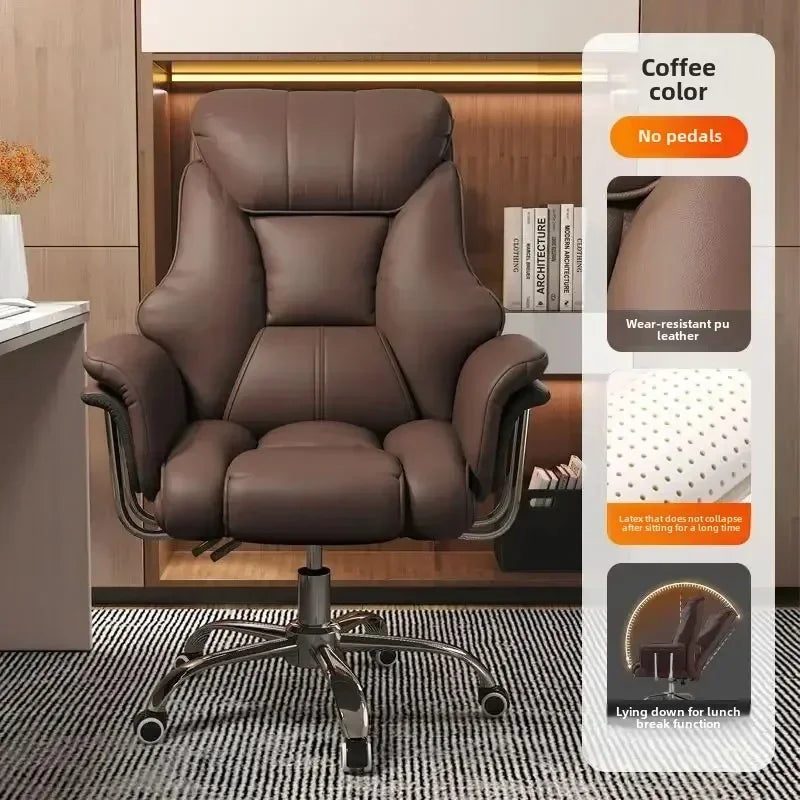 Boss Chair Home Office Computer Comfortable Sofa Study Room Can Lie Down and Rotate Gaming Chair Ergonomics Backrest Lift Chair