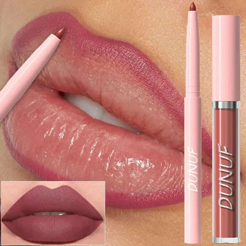 12-color-matte-lip-liner-pencil-lip-gloss-set-waterproof-lipliner-pen-red-brown-high-pigmented-lip-glaze-lips-cosmetics-makeupkimlud-womens-fashion-34604271