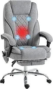 KIMLUD, Heated Vibration Massage Reclining Swivel Desk Chair with 6 Points and Adjustable Features for Comfortable Computer Use, KIMLUD Womens Clothes