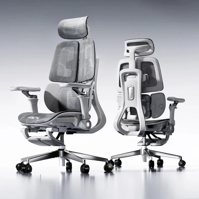 Mesh Executive Office Chair Ergonomic Adjustable — Cool Gray | KIMLUD