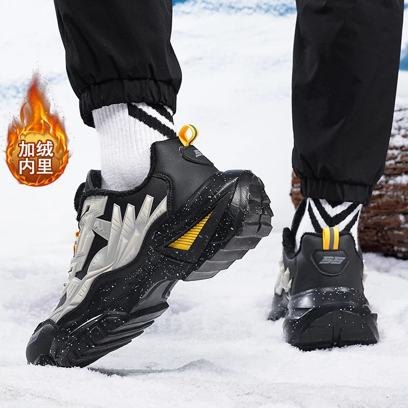 men boots 2025 New Winter Slippers Warm Men Shoes Waterproof Non-Slip Plush Sneakers Male tenis shoes Boots Men Sneakers Winter