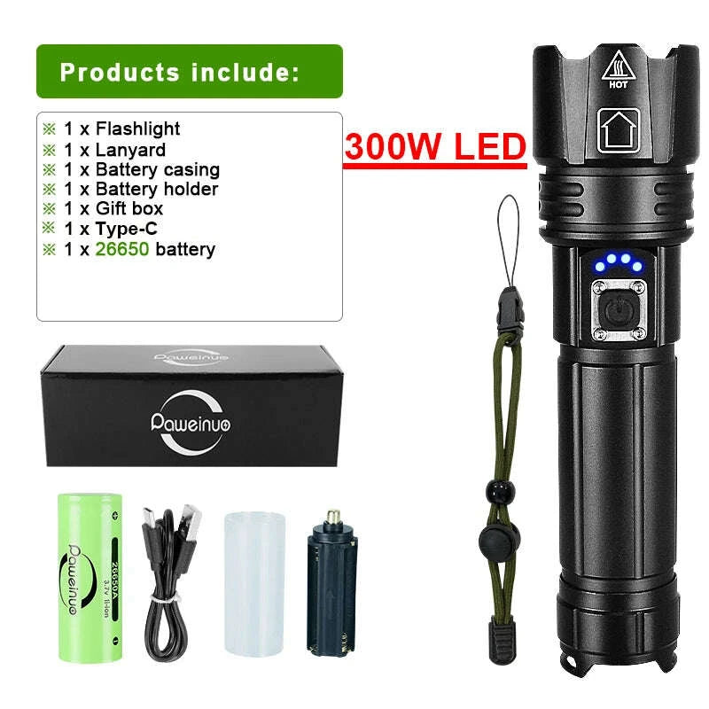 most-powerful-led-flashlight-usb-rechargeable-torch-light-high-power-flashlight-tactical-lantern-long-shot-hand-lamp-for-campingkimludkimlud-35562328