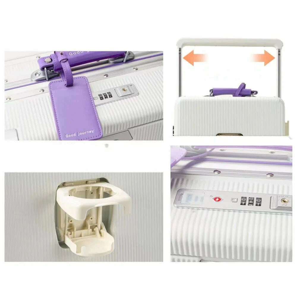 front-opening-pocket-rolling-luggage-aluminum-frame-wide-handle-trolley-suitcase-with-upgrade-silent-wheel-usb-charging-plug-tsakimlud-womens-fashion-34614317