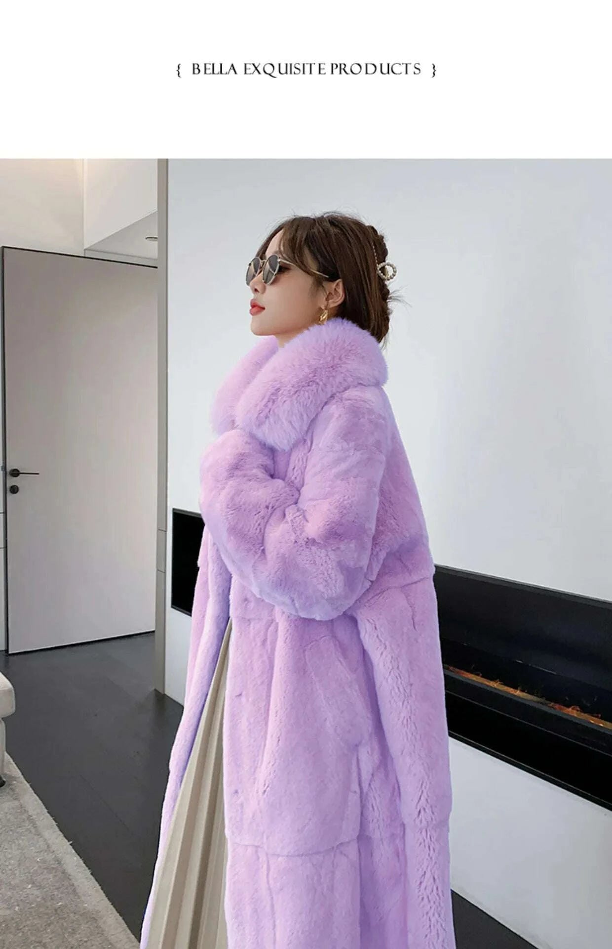 KIMLUD, 5XL Oversized Autumn Winter Faux Fur Coat Women Loose Long Plush Jackets Thick Warm OverCoat Female Large Fur Collar Parka 2023, KIMLUD Womens Clothes