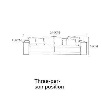 Modular Nordic Sofa Reclining Lounge — Beige | KIMLUD