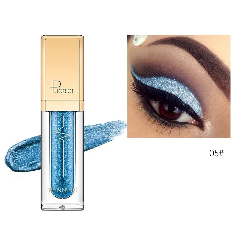 Liquid Eyeshadow – Waterproof – Gel – Purple Gold Metallic | KIMLUD