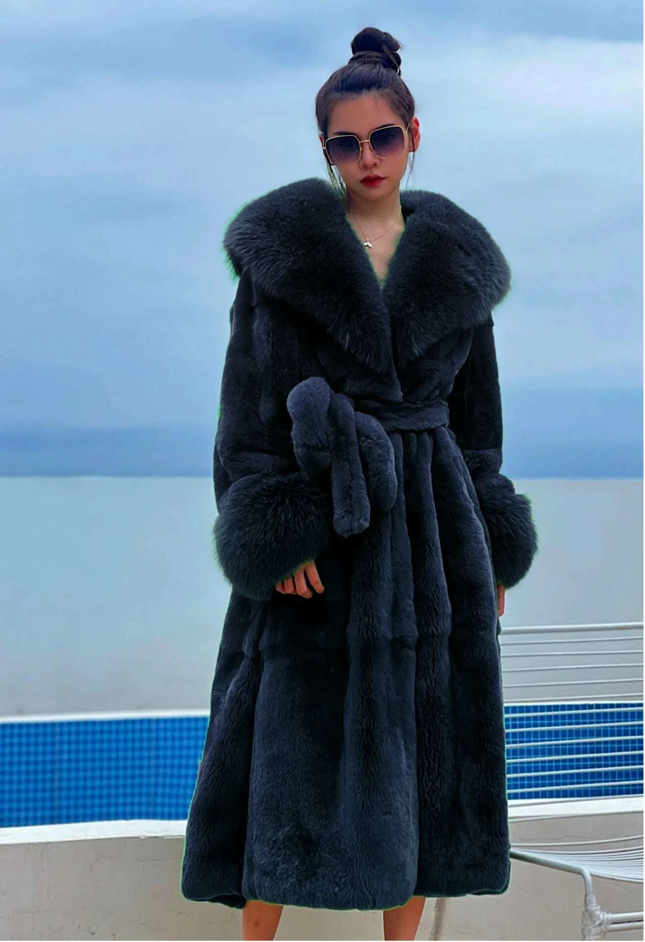 KIMLUD, 2024 Long Mink Coats Women Fur Coats Winter Outwear Faux Fur Jacket Female Long Sleeve Ladies Casual Oversize Fur Coat Parkas, KIMLUD Womens Clothes