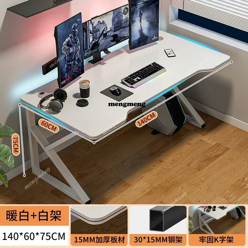 Wooden L-Shape Computer Desk With Study Space — Black | KIMLUD