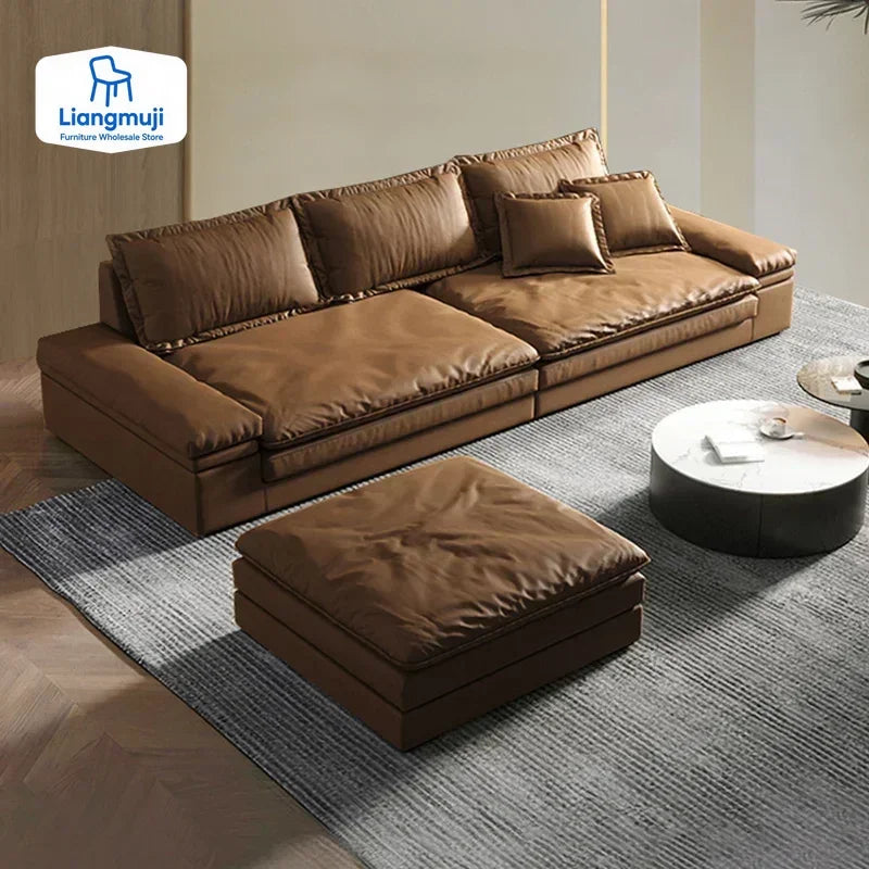 Glamour Filler Waterproof Sofas Minimalistic Wooden Lazy Puffs Living Room Sofas Modern Lounge Couch Wohnzimmer Furniture Home
