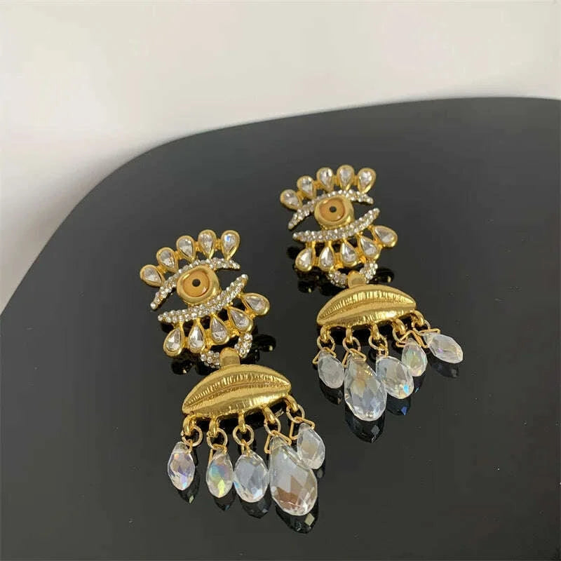 european-and-american-medieval-accessories-vintage-eye-tassels-light-luxury-high-end-earrings-french-fashion-devil-eye-earringskimlud-womens-fashion-34622584